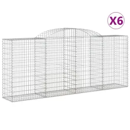 kosze-gabionowe-6-szt-300x50x120-140-cm-galwanizowane-zelazo