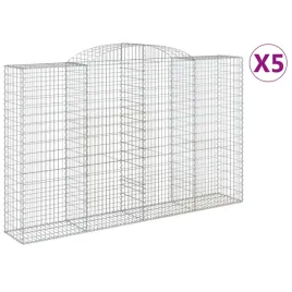 kosze-gabionowe-5-szt-300x50x180-200-cm-galwanizowane-zelazo