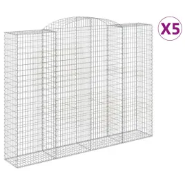 kosze-gabionowe-5-szt-300x50x220-240-cm-galwanizowane-zelazo