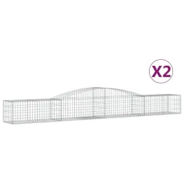 kosze-gabionowe-2-szt-400x50x40-60-cm-galwanizowane-zelazo