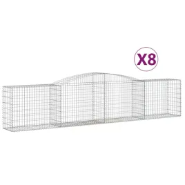 kosze-gabionowe-8-szt-400x50x80-100-cm-galwanizowane-zelazo