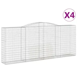 kosze-gabionowe-4-szt-400x50x160-180-cm-galwanizowane-zelazo