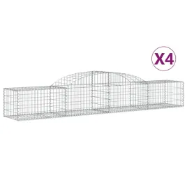 kosze-gabionowe-4-szt-300x50x40-60-cm-galwanizowane-zelazo