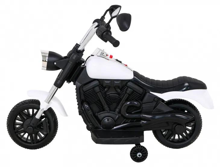 motor-chopper-v-max-na-akumulator-dla-dzieci-bialy-melodie-klakson-swia-stan-nowy