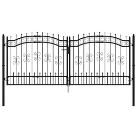 brama-ogrodzeniowa-z-wlocznia-czarna-305x125-cm-malowana-proszkowo-s