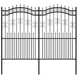 ogrodzenie-ogrodowe-z-wlocznia-na-szczycie-czarne-240-x-175-cm-stal-m