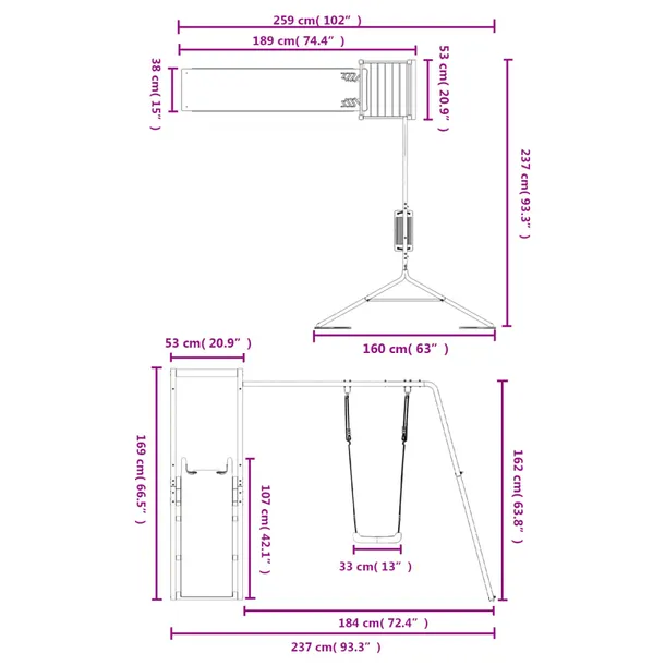 plac-zabaw-do-ogrodu-impregnowane-drewno-sosnowe-stan-nowy