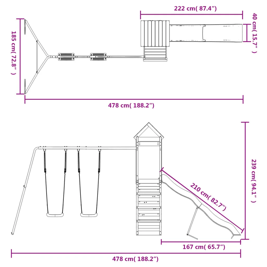 plac-zabaw-do-ogrodu-impregnowane-drewno-sosnowe
