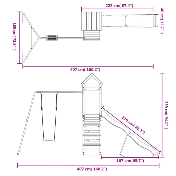 plac-zabaw-do-ogrodu-lite-drewno-sosnowe-stan-nowy