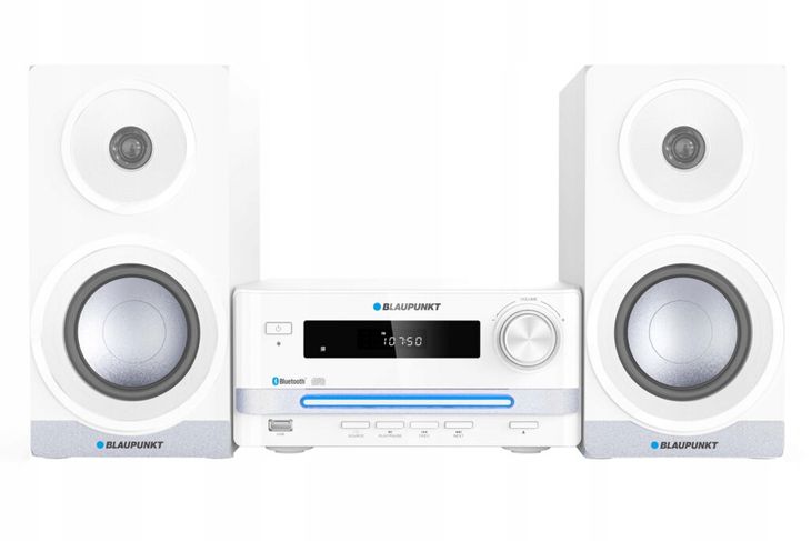 ﻿Wieża Blaupunkt MS16BT Edition AUX FM USB CD MP3 Bluetooth 15W Pilot Biała