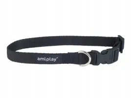 amiplay-obroza-regulowana-dla-psa-basic-czarna-s