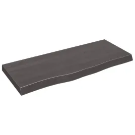 polka-ciemnobrazowa-100x40x-2-6-cm-wykonczone-drewno-debowe
