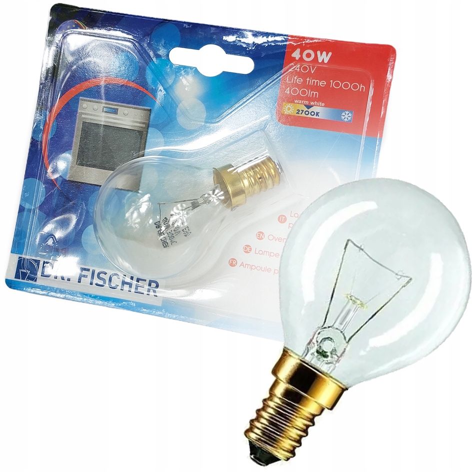 Żarówka 40W do piekarnika Bosch 300° E14 dr.Fisher - ERLI.pl
