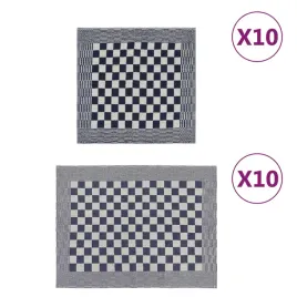 zestaw-20-recznikow-niebiesko-bialy-bawelna