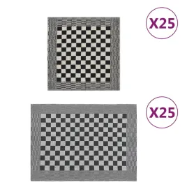 zestaw-50-recznikow-czarno-bialy-bawelna