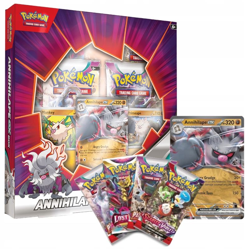 POKEMON TCG ZESTAW ANNIHILAPE EX BOX KARTY 6+ - ERLI.pl