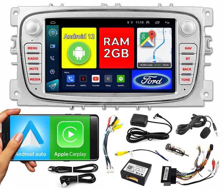 Фото - Автомагнітола RADIO 7'' ANDROID CANBUS DO FORD S-MAX 2006 2014