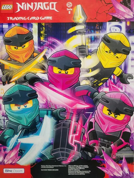 ALBUM NA KARTY LEGO NINJAGO +20 SASZETEK - seria 8