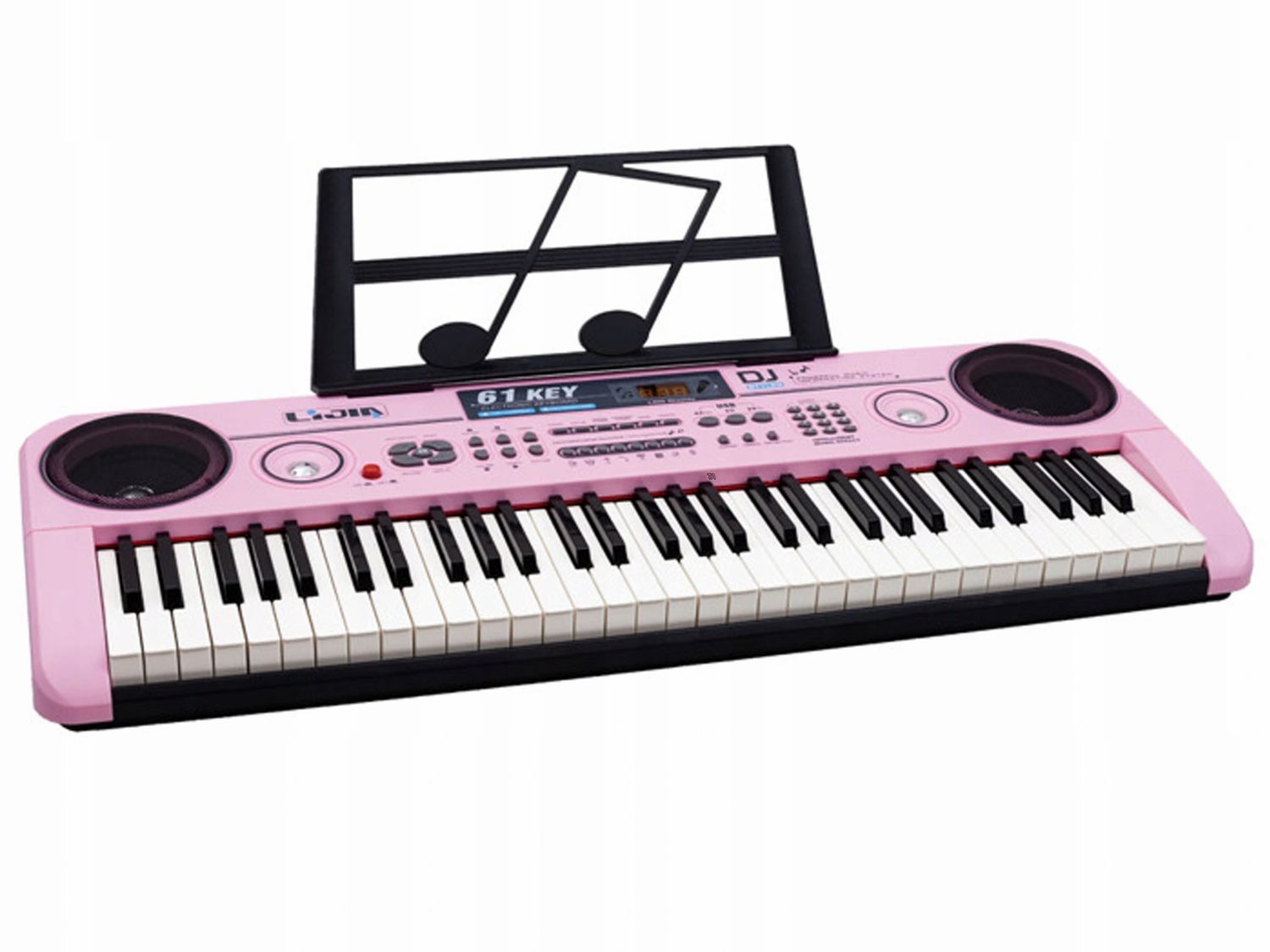 Promocja Pianino Organy Keyboard Mikrofon Róż Dj 328-06 wyprzedaż przecena