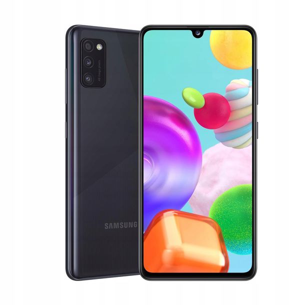 ﻿Samsung A41 SM-A415F/DS 4/64GB Czarny+ ŁADOWARKA!