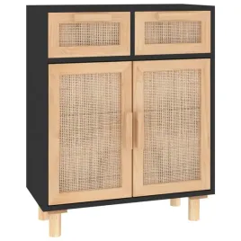 komoda-czarna-60x30x75-cm-lita-sosna-i-naturalny-rattan