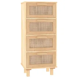 kredens-brazowa-40x30x90-cm-lita-sosna-i-naturalny-rattan
