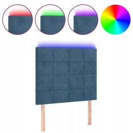 zaglowek-do-lozka-z-led-ciemnoniebieski-90x5x118-128-cm