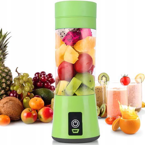 BLENDER KIELICHOWY RĘCZNY PRZENOŚNY TURYSTYCZNY BEZPRZEWODOWY 380ml KOKTAJL