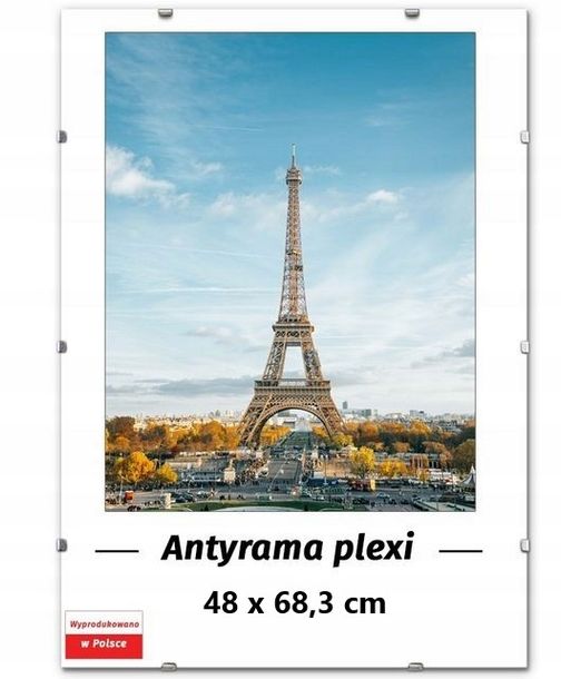 ANTYRAMA PLEXI 48x68,3 - 68,3x48 cm, RAMKA na PLAKAT, PUZZLE-Zdjęcie-0