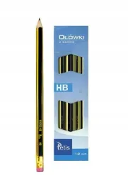olowek-grafitowy-z-gumka-hb-12szt-tetis