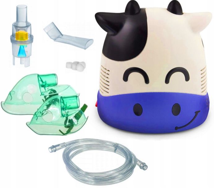 INHALATOR NEBULIZATOR KOMPRESOROWY MEDYCZNY DLA DZIECI DOROSŁYCH + 2x MASKA