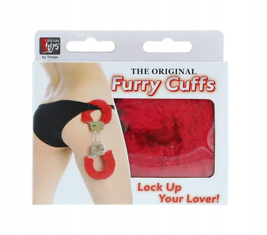 kajdanki-metal-handcuff-with-plush-red
