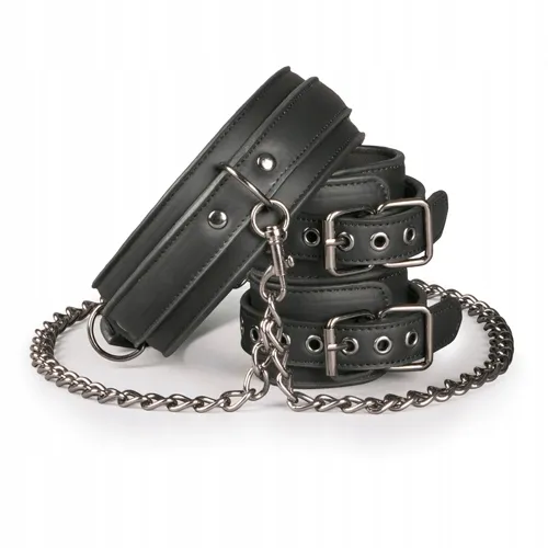 kajdanki-leather-collar-with-handcuffs