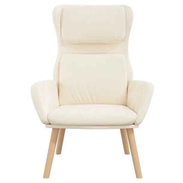 fotel-kremowy-obity-aksamitem