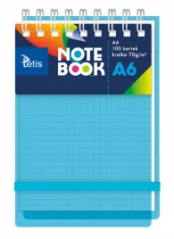 kolonotatnik-tetis-pp-a6-niebieski-100-k-kratka