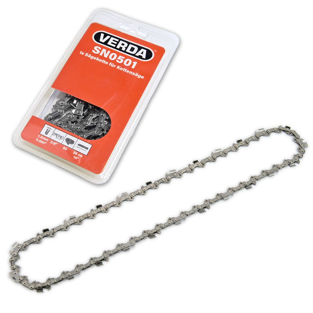 SEGA In Semitagliente Catena Motosega 44tg 30 Cm 3/8P 1,3 Mm Adatto Per Stihl Mse160 Mse180 Mse200 MSE 160 MSE 180 MSE 200 - Foto 6