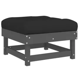 podnozek-ogrodowy-z-poduszka-szary-lite-drewno-sosnowe