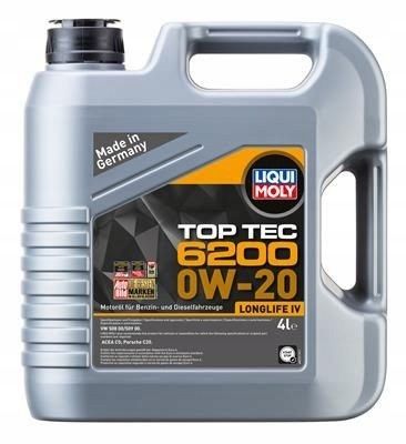 Фото - Моторне мастило Liqui Moly Olej Silnikowy  Top Tec 6200 0w20 4L 