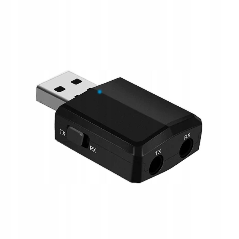 Adapter Audio / Bluetooth 5.0 USB - AUX - mini-Jack 3.5mm - Odbiornik do TV  głośników