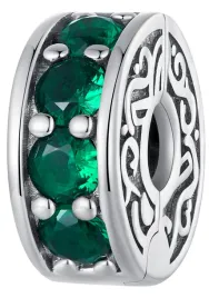 charms-srebro-925-zielony-klips-czerwinski