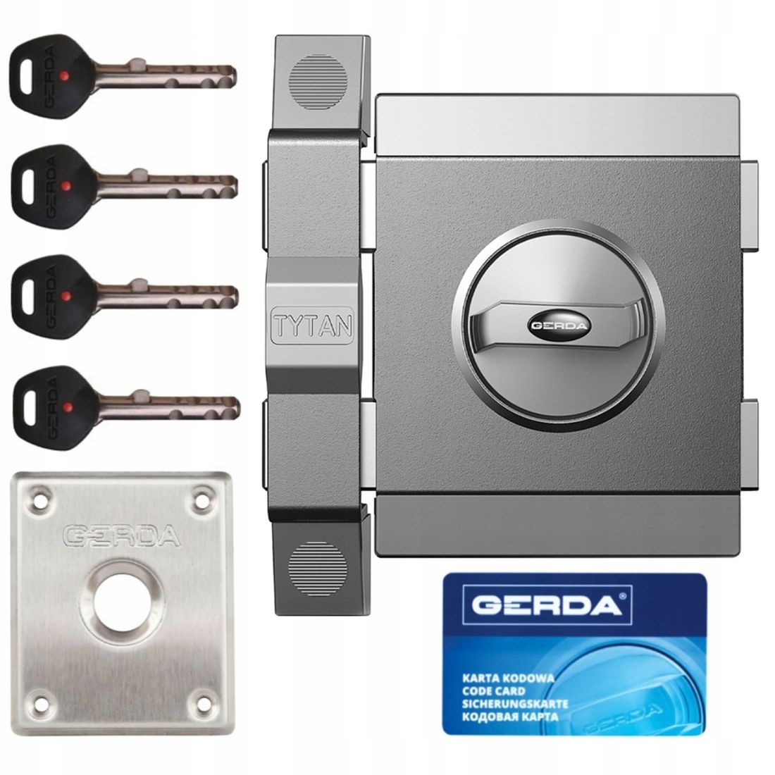 ZAMEK DRZWIOWY ANTYWŁAMANOWY PRAWY GRAFIT GERDA ZX – 157808133