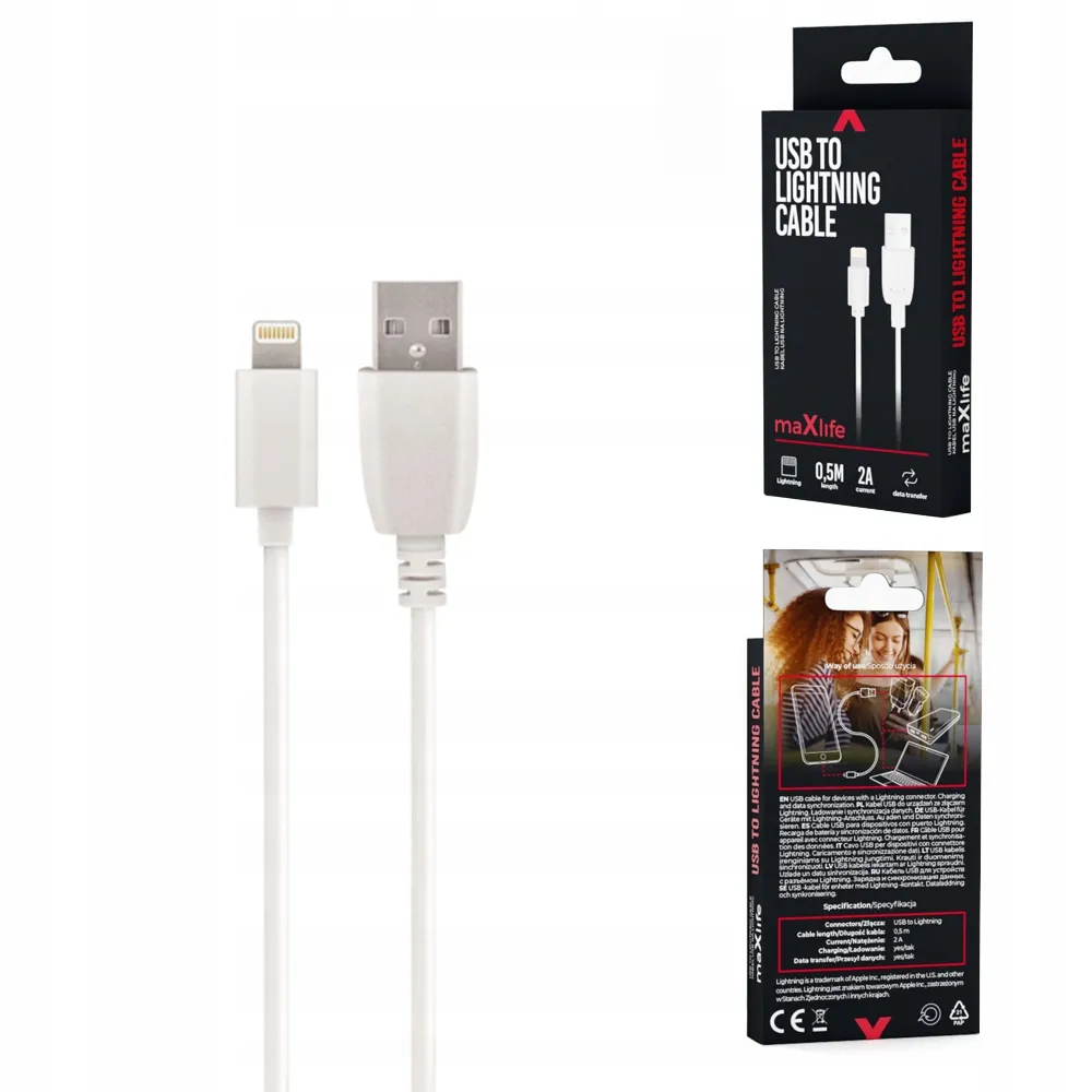 maxlife-kabel-usb-lightning-05-m-2a-bialy