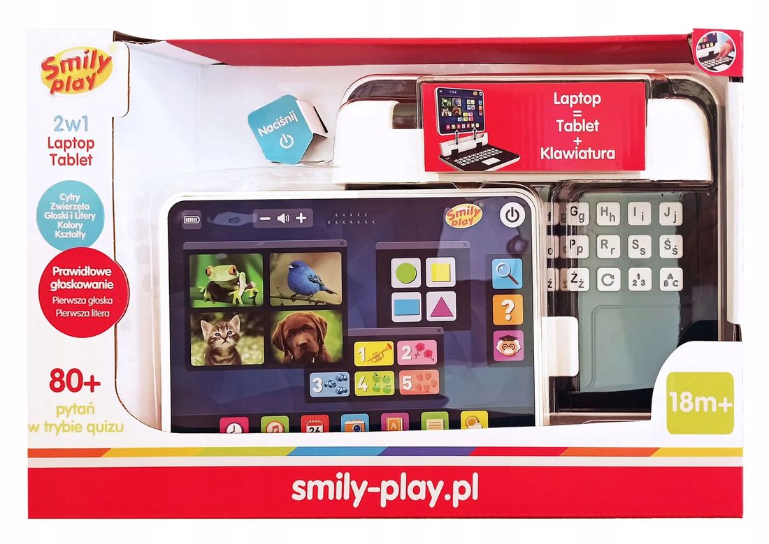 Smily Play Laptop I Tablet 2w1 Edukacyjny SP83680 - ERLI.pl