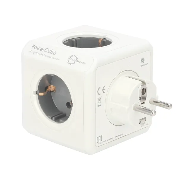 allocacoc-przedluzacz-powercube-original-usb-szary-kolor-szary