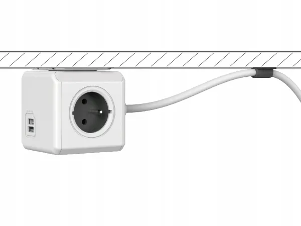 allocacoc-powercube-extended-3m-f-schuko-czerw-stan-nowy