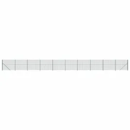 ogrodzenie-z-siatki-ze-stopami-slupkow-zielone-2x25-m