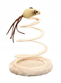 zabawka-dla-kota-mysz-na-sprezynie-bezowa