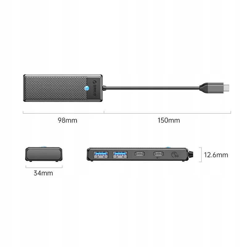 hub-usb-c-2x-usb-3-0-usb-c-5-gbps-usb-c-pd-100w