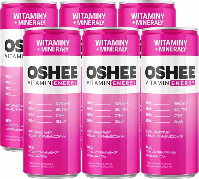 Oshee puszka 250ml OSHEE Vitamin Energy Witamin x6 – 147320794 - ERLI.pl