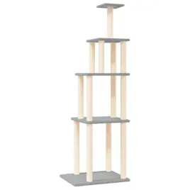 drapak-dla-kota-z-sizalowymi-slupkami-jasnoszary-183-cm